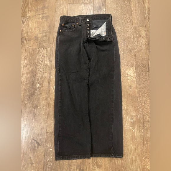 Vintage 90s Levis 501 Dark Wash Butterfly Denim Pants Men’s 32x30